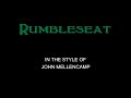 John Mellencamp - Rumbleseat - Karaoke - With Backing Vocals