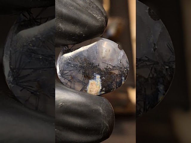 حجر عقيق مسماري يماني لوحة تشكيلية طبيعية