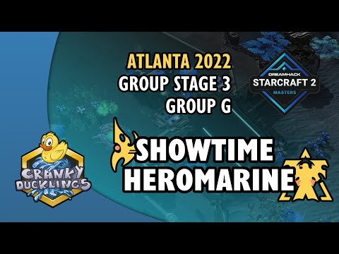 ShoWTimE vs HeRoMaRinE - PvT | DreamHack Masters: Atlanta 2022 - Group Stage 3 | SC2 Tournament