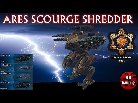 War Robots - Ares Scourge And Shredder - Champion league Gameplay (Compilation)