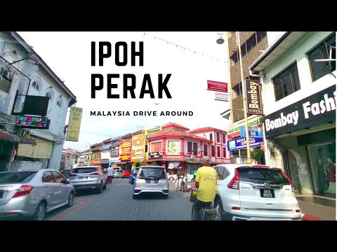 HD CONDUZINDO PELA MALÁSIA - IPOH CITY - PERAK - Morando na Malásia