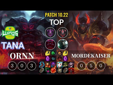 JAG TaNa Ornn vs Mordekaiser Top - KR Patch 10.22