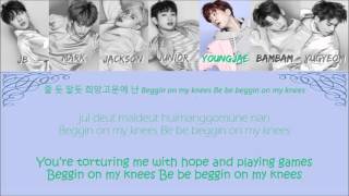 GOT7 갓세븐 &quot;Beggin&#39; on my Knees 베깅 온 마 니즈&quot; Lyrics (ColorCoded+Han+Rom+Eng)