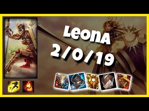 Leona vs Thresh NA Challenger SUPPORT (2/0/19) Gameplay Replay - Patch 10.24