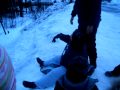 Grandma Sledding
