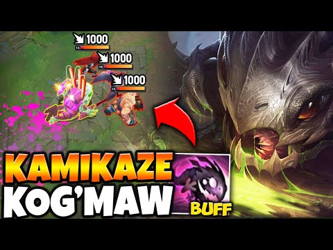 KOG'MAW BUFFS MAKES HIS PASSIVE A LITERAL NUKE! (GET KILLS FROM THE GRAVE)