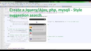 Download lagu Create a Jquery/Ajax, php, mysqli - Style suggestion search mp3