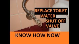 Toilet Water Shut Off Valve Replacement