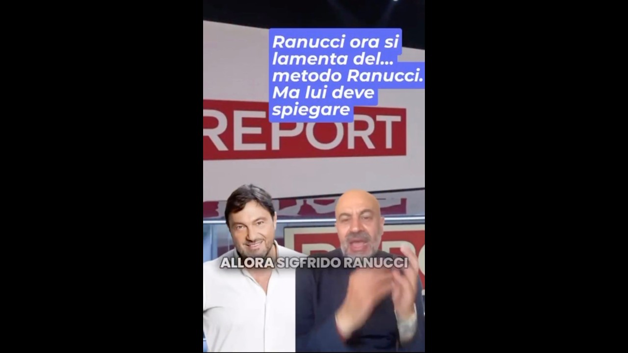 PARAGONE: "RANUCCI ORA SI LAMENTA DEL METODO RANUCCI? MA ORA  LUI DEVE SPIEGARE"