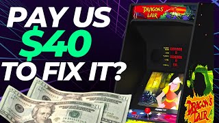 Arcade1Up Wants To Charge You $40 To FIX Dragon's Lair?