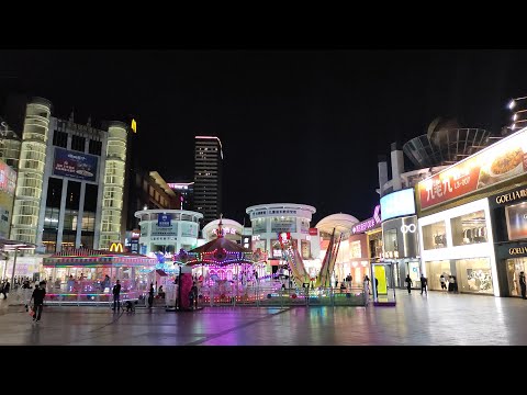 [4K] Passeio noturno a pé por Xinshixu, distrito de Baiyun, Guangzhou, China