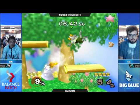 NGPU 36 SSBM - rime (Peach) vs. GSO (Fox) - Melee LSF
