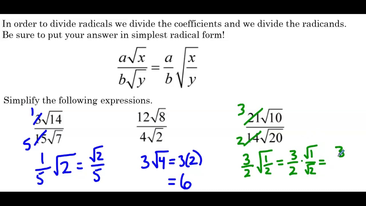 Operations with Radicals