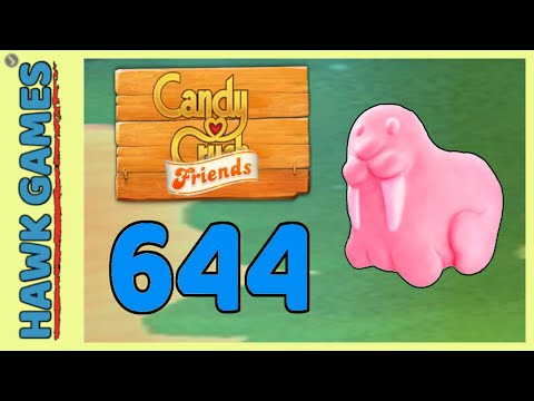 Candy Crush Friends Level 644 (Animals mode) - 3 Stars Walkthrough, No Boosters