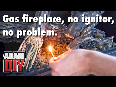 How to light a Gas Fireplace pilot light with no...