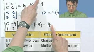 Download the video "Evaluating a Determinant Using Elementary Row Operations"
