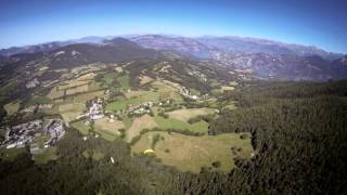 preview picture of video 'Paragliding Introduction Course St. Vincent les Forts July 2013 ( Full Flight and take off )'