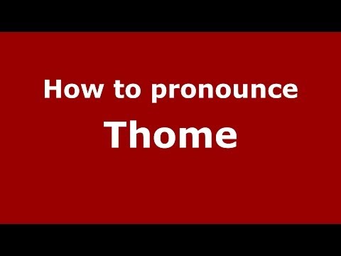 How to pronounce Thome (Brazilian Portuguese/Brazil)  - PronounceNames.com