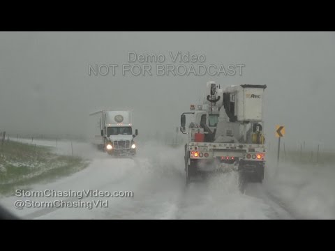 Eastern Colorado Extreme Deep Hail & TimeLapse - 6/23/2016