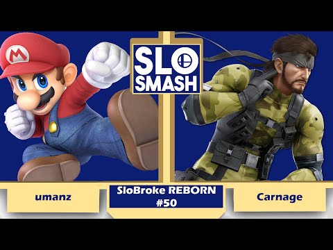 umanz (Mario) vs Carnage (Snake) - SloBroke REBORN #50 - Winners Semi Finals
