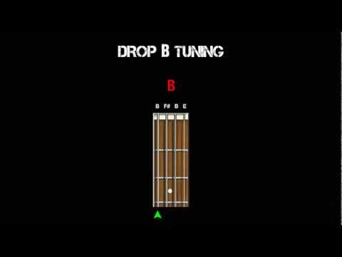 Bass Tuning -  Drop B (B F# B E)