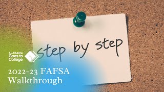 2022-23 FAFSA Walkthrough