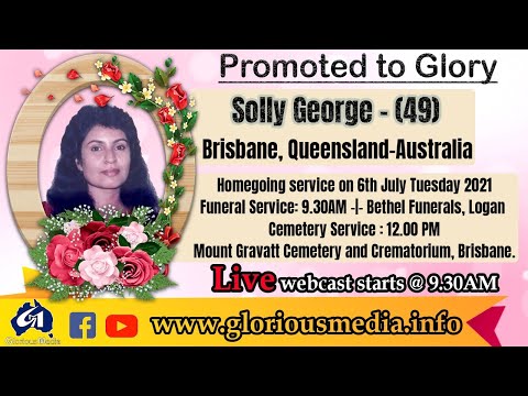 Solly George | Brisbane | Queensland-Australia | Funeral Service - (06-07-2021)