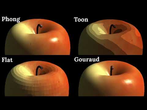 Phong, Gouraud, Flat, and Toon shading in OpenGL
