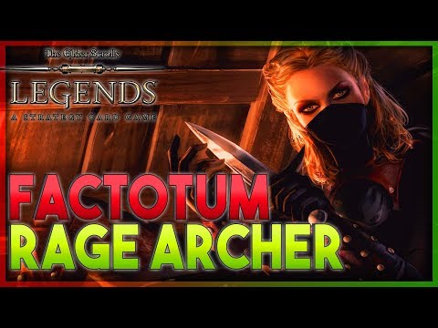 NEUTRAL POWER - Factotum Rage Archer Deck Guide & Gameplay 🗡️TES LEGENDS | The Elder Scrolls