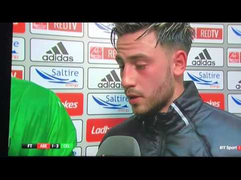 Roberts and Armstrong after 1-3 celtic win against Aberdeen 12 th may 2017