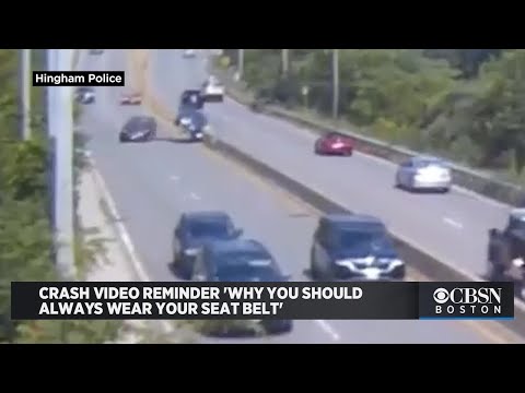 Hingham Police: Crash Video Reminder 'Why You Should ALWAYS Wear Your Seat Belt'