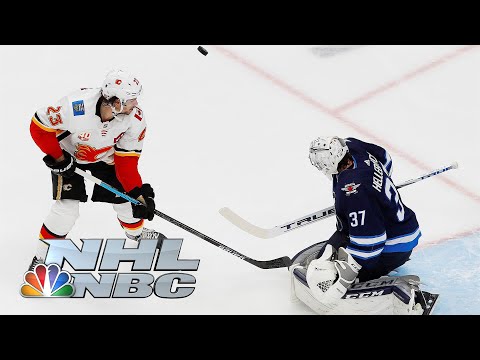 NHL Stanley Cup Qualifying Round: Flames vs. Jets | Game 4 EXTENDED HIGHLIGHTS | NBC Sports