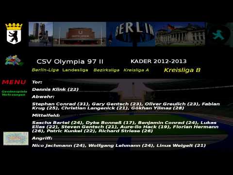 CSV Olympia 97 II Kader 2012-13 Kreisliga B 5.Abteilung