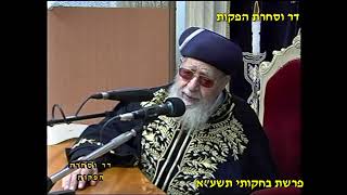 מרן רבנו עובדיה יוסף זצוק"ל זיע"א פרשת בחקותי תשע"א הלכות יום טוב