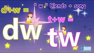 dw tw (+song)| ”w“ Blends |Twinkle Twinkle Twenty Four Stars| Go Phonics 3C Unit 8 | EFL
