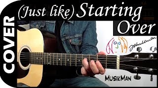 (JUST LIKE) STARTING OVER - John Lennon 👓 / GUITAR Cover / MusikMan N°065