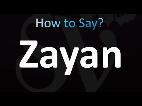 How to Pronounce Zayan