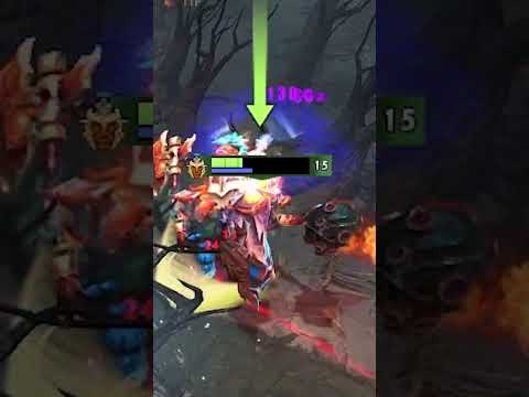 10000 IQ battle fury trick on Troll #dota2 #shorts