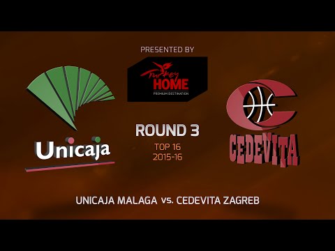 Highlights: Top 16, Round 3, Unicaja Malaga 90-67 Cedevita Zagreb