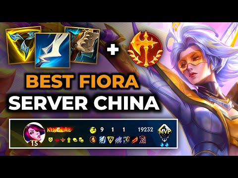 Fiora Wild Rift China - Build Runes Guide Patch 7.0 - Gameplay Fiora Season 20