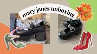 mary janes shoes unboxing 👠
