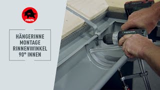 mastgoot aluminium antraciet, binnenhoek