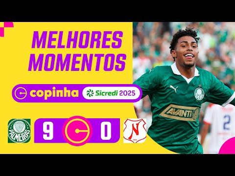 Gols e lances de Palmeiras x Náutico - RR