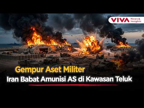 Tanpa Ampun! Iran Bombardir Gudang Amunisi Senjata AS di Oman dan Kuwait | Viva News Daily