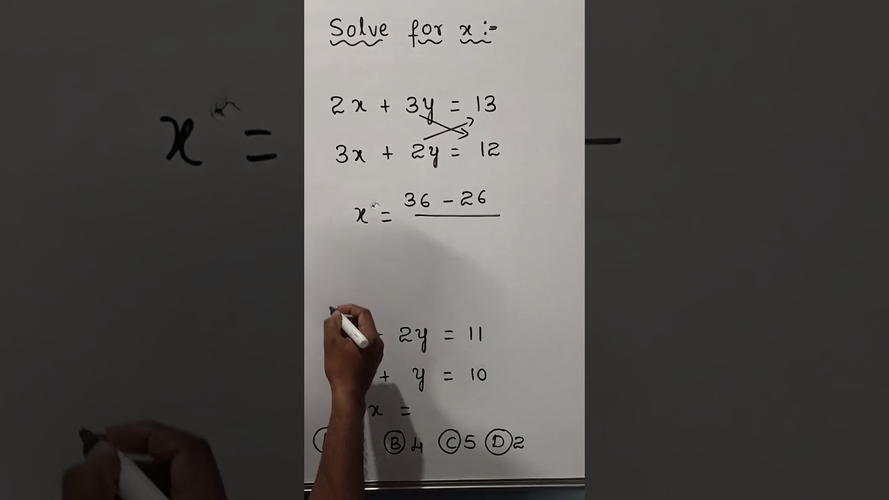 Solving simultaneous linear equations