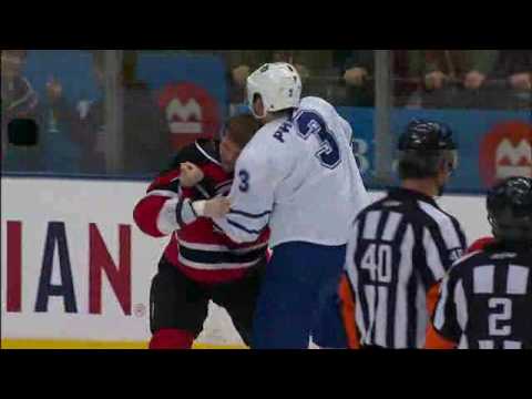 Dion Phaneuf vs Colin White 2/2/2010