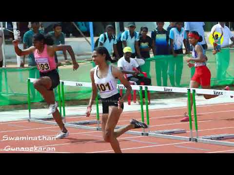 Latikadharan wins the 100m hurdles Girls U18 ||  Tamil Nadu Inter Dt Junior Athletics meet  2024,