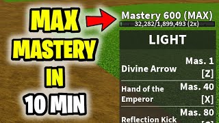 HOW TO GET MAX MASTERY IN 10 MINUTES (Blox Fruits)