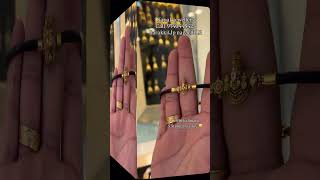 very beautiful and lightweight gold men's rubber kada design and jewellery collections at 5 grams