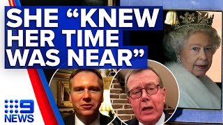 Former staff reveal how Queen Elizabeth II knew 'her time was near' | 9 News Australia